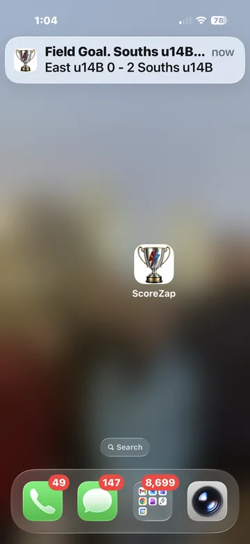 Live push notification on lock screen