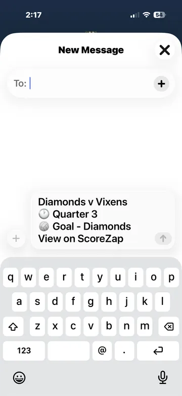 Sharing a score